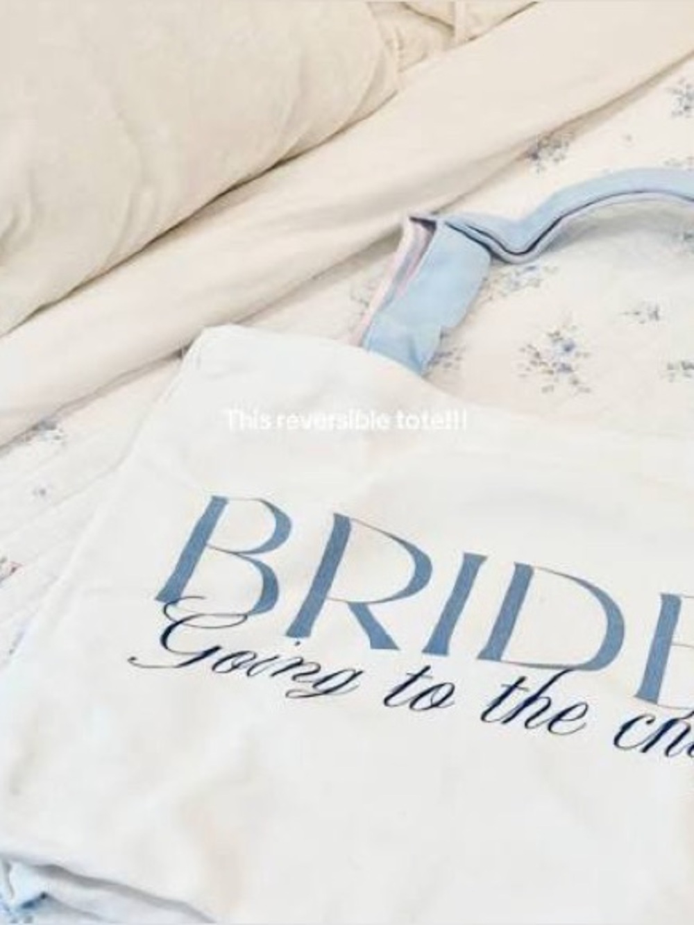 BRIDE Reversible Tote Bag Beach Bag